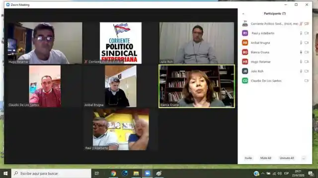 Brugna y otros sindicalistas dialogaron con la diputada Osuna sobre teletrabajo
