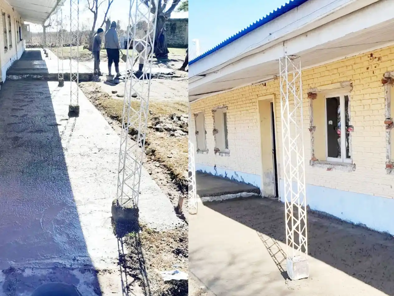 Inició una obra de emergencia en la escuela N° 7 Amado Nervo de Colonia Federal