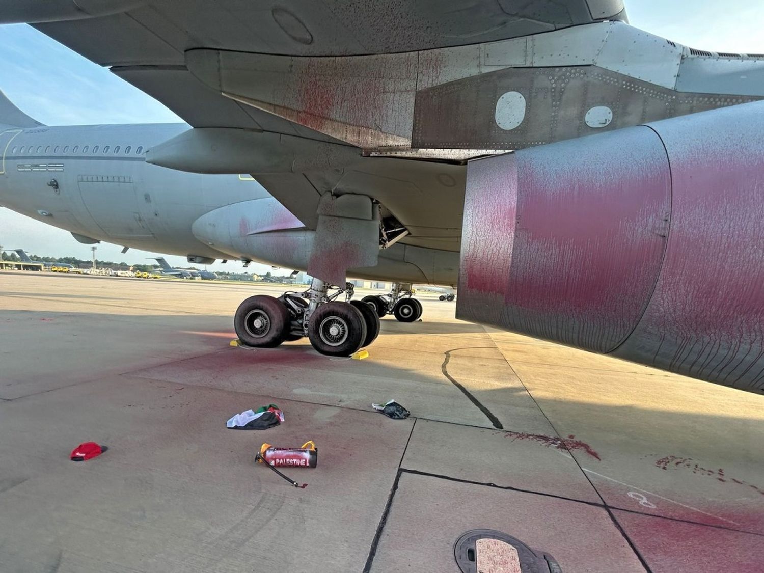 Activistas de Palestine Action vulneran la seguridad de Brize Norton y vandalizan dos Airbus A330 de la RAF