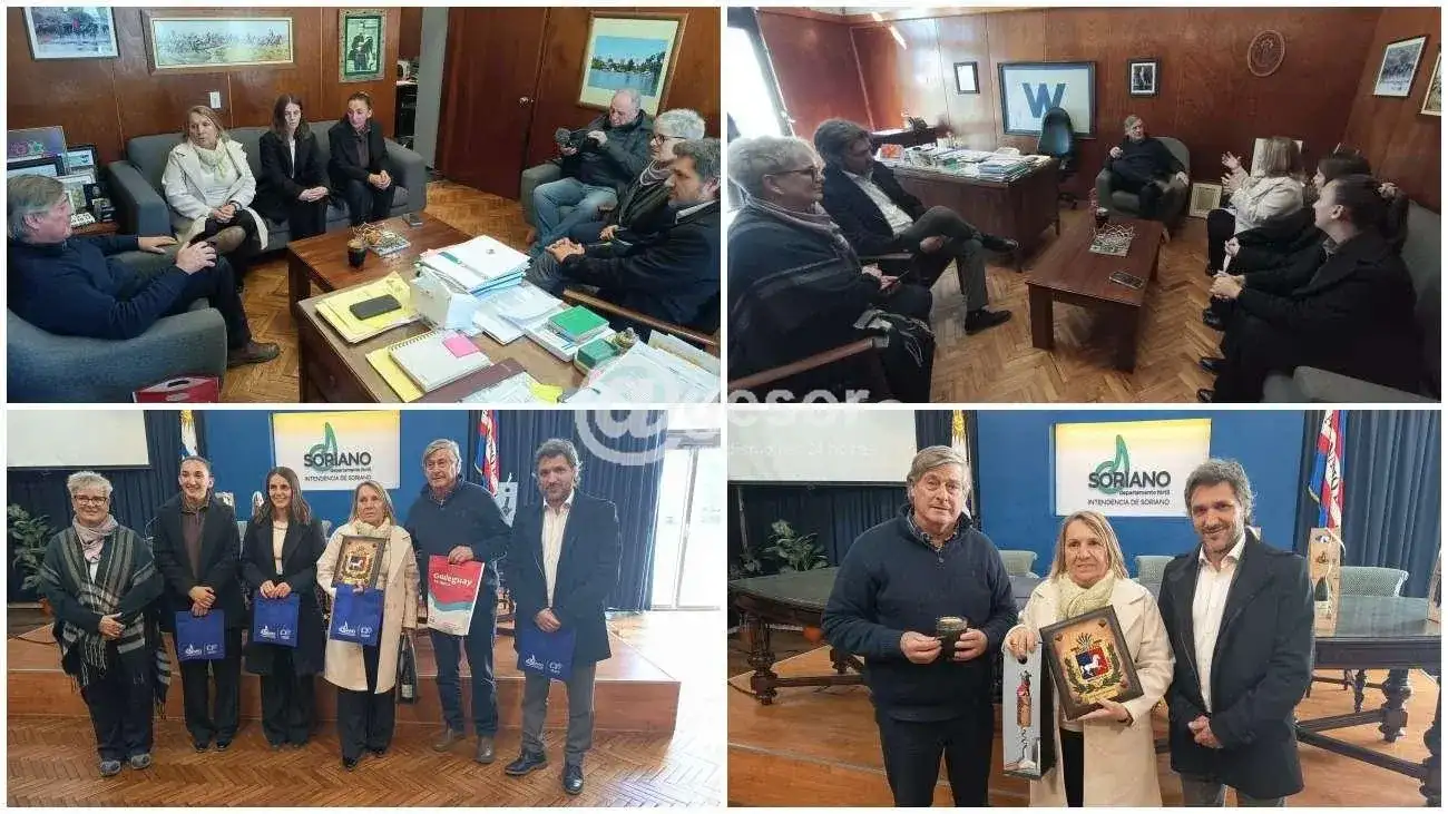 Gualeguay fortaleció vínculos institucionales con Soriano durante una visita oficial a Uruguay
