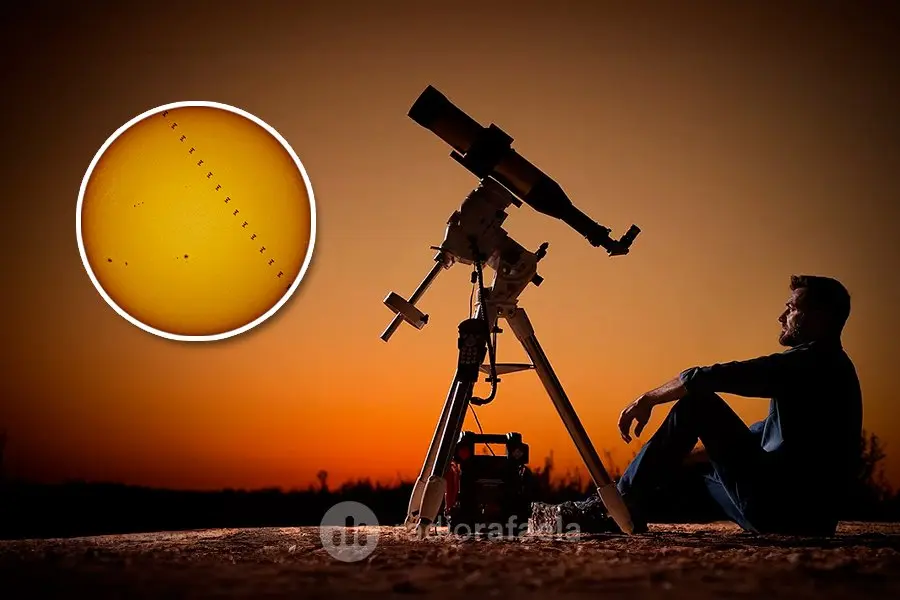 La increíble foto de la Estación Espacial Internacional que capturó un rafaelino