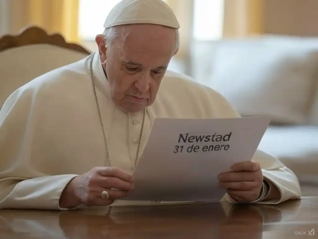 Santoral. Francisco, leyendo el Santoral del 31 de enero.