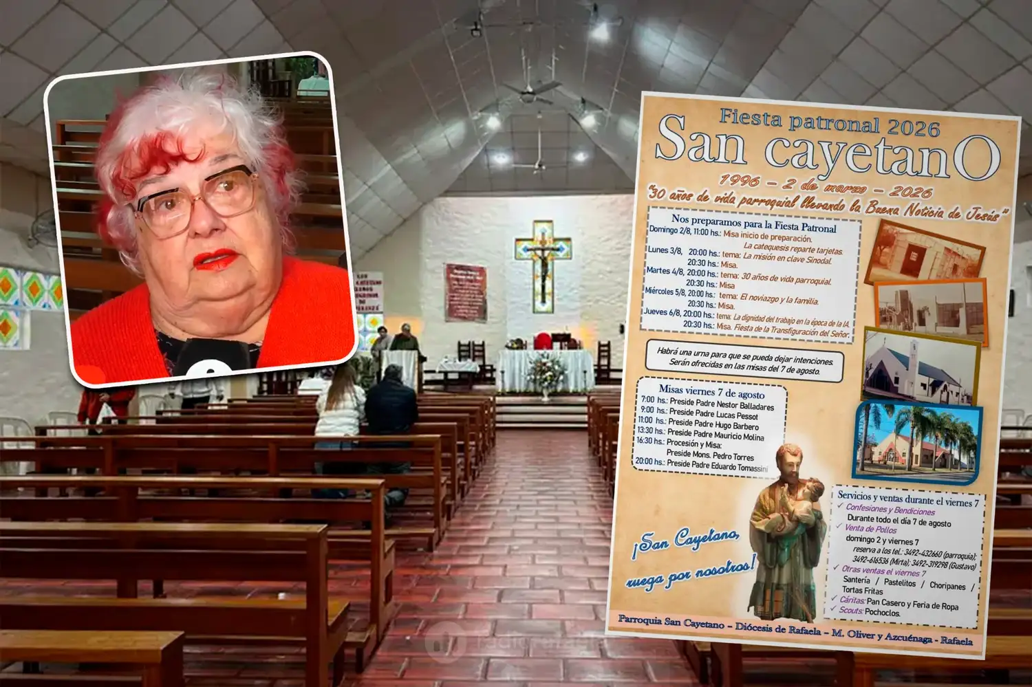 San Cayetano pone en marcha su fiesta patronal con celebraciones y actividades: “Los peregrinos son muchísimos."