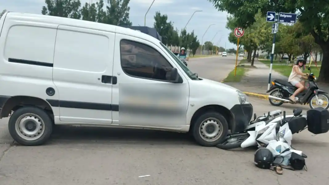 Los vehículos involucrados en el choque