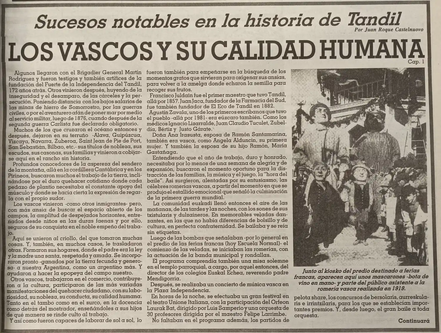 Los vascos y su calidad humana - Cap. 1