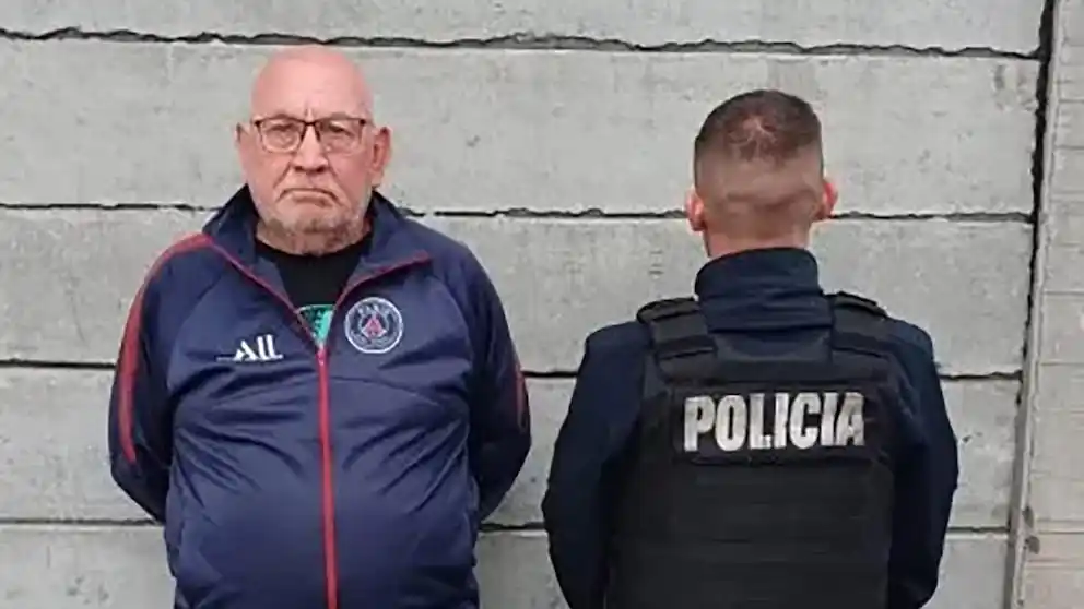 El jubilado luego de la detención