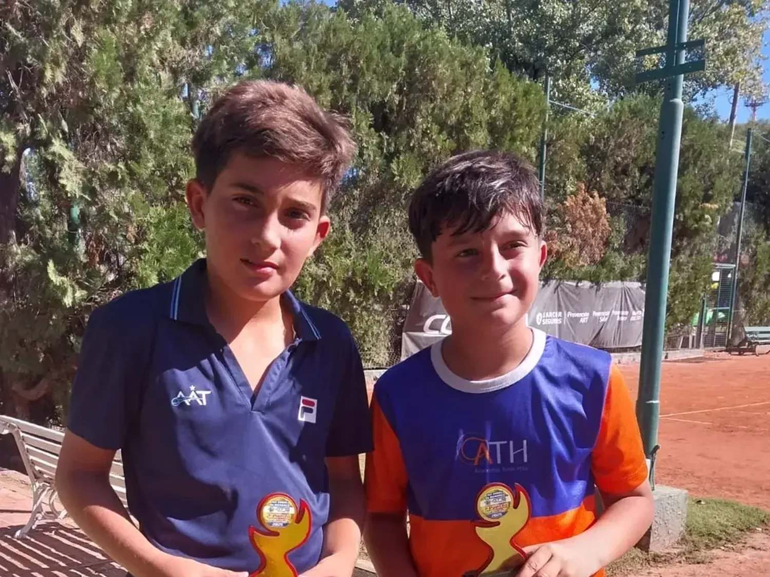 Los chicos vivieron un fin de semana a puro tenis.