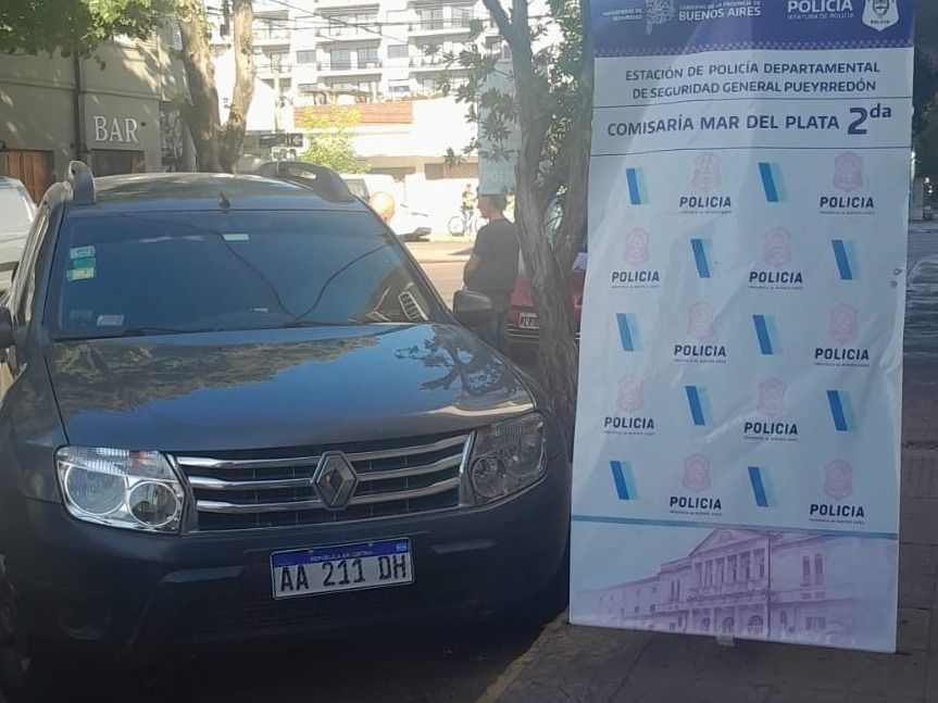El auto fue detectado cuando circulaba por el macrocentro marplatense.