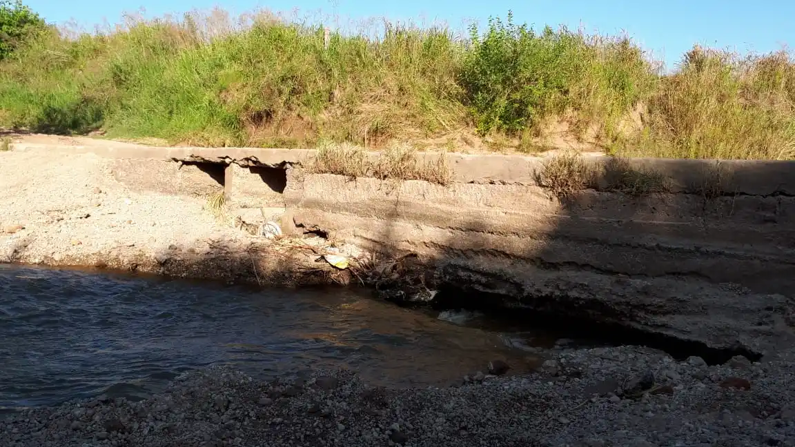 El camino que une Isletas y Chilcas podría quedar cortado de forma inminente