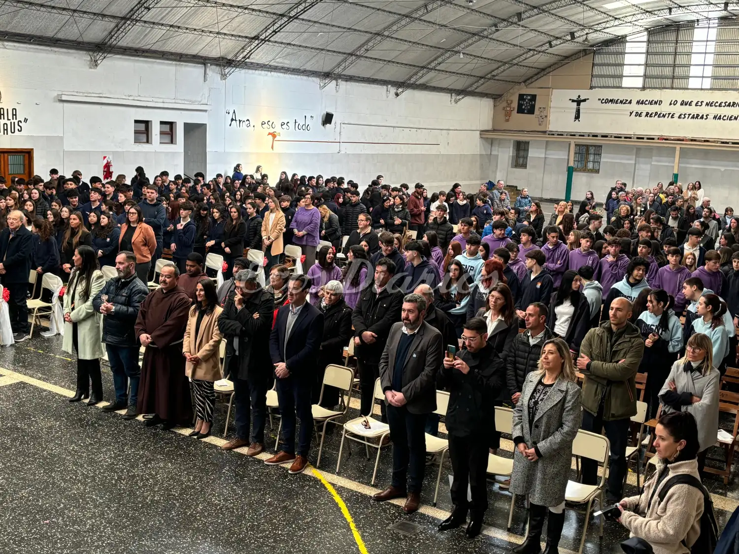 Presentes en el acto