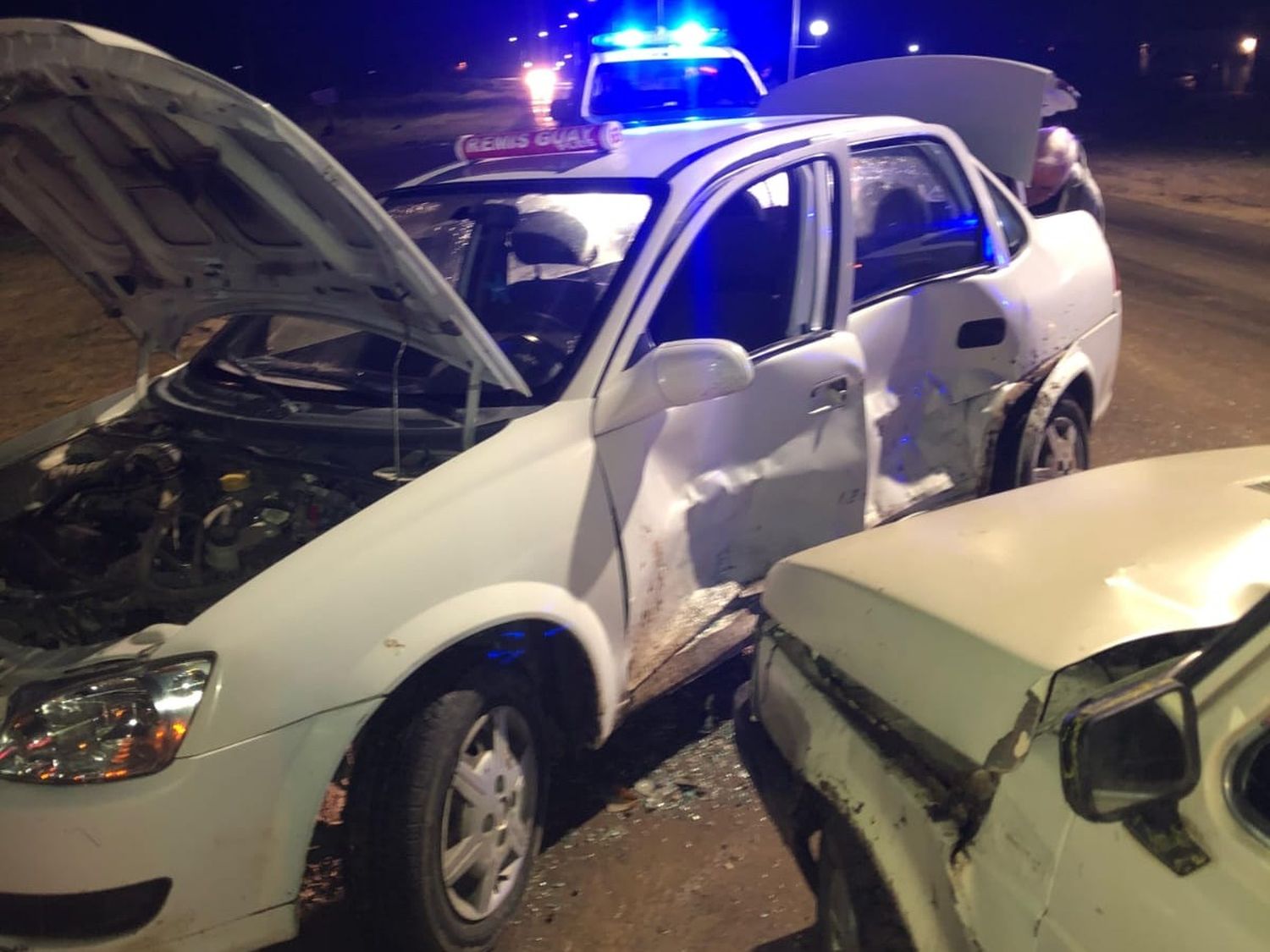 Accidente entre dos vehículos