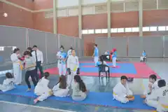 Se realizó una jornada deportiva de Taekwondo en el CEF Nº 2