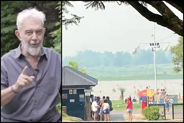 Lalo Mir contra la quema en las islas: “no se puede vivir respirando esto”
