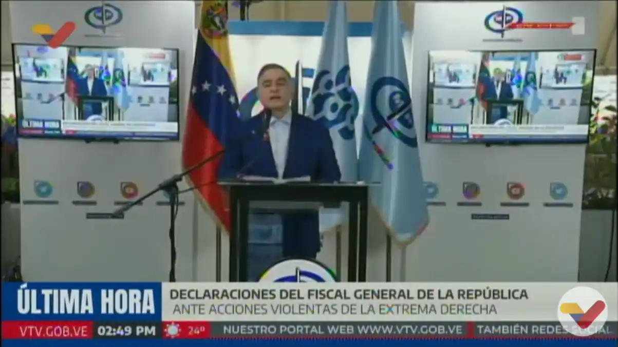 Fiscal general mostró identidades de autores materiales de acciones de violencia en el país: los calificó de psicópatas