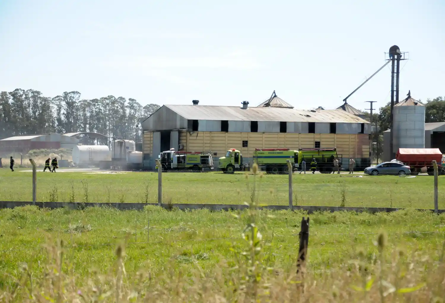 Así fue el incendio en la aceitera