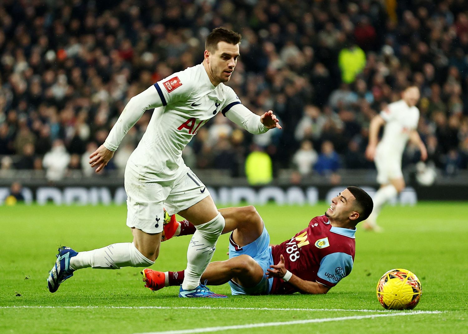 Lo Celso, en acción.