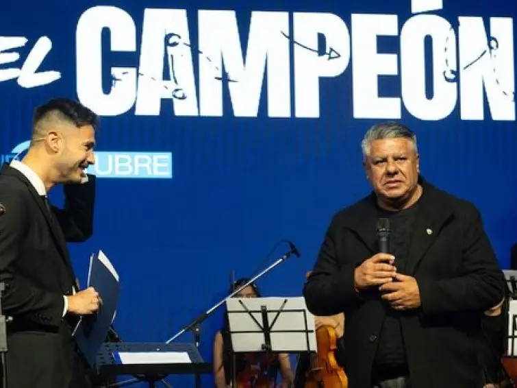 Chiqui" Tapia habló en la presentación de La Casa del Campeón. Imagen: Prensa AFA