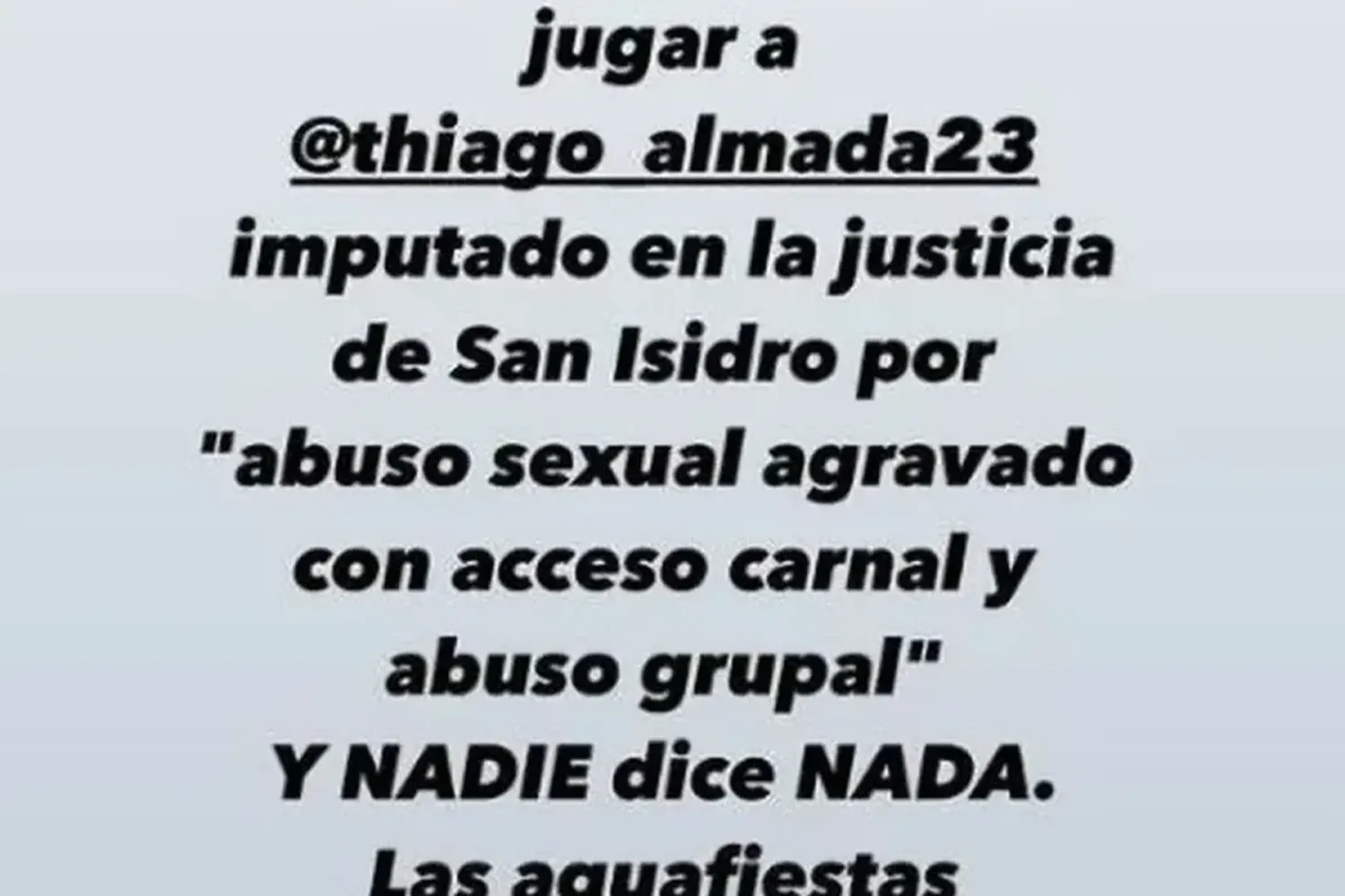 La historia compartida por Thelma en su cuenta de Instagram