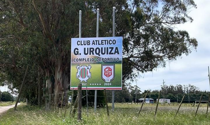 El ingreso al nuevo Complejo Deportivo de General Urquiza.