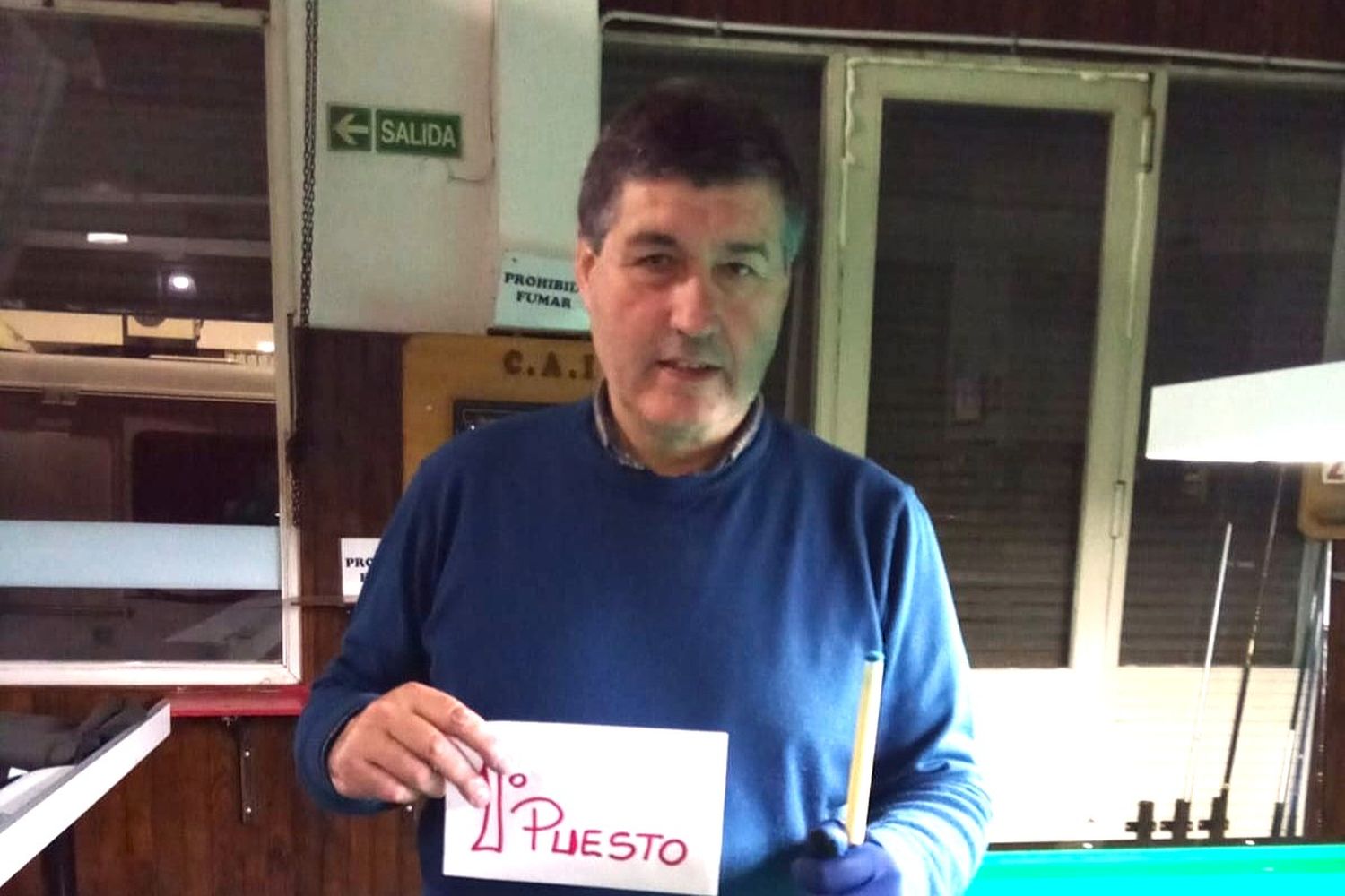 Ganador. Eduardo Olives se impuso en la jornada disputada en Independiente