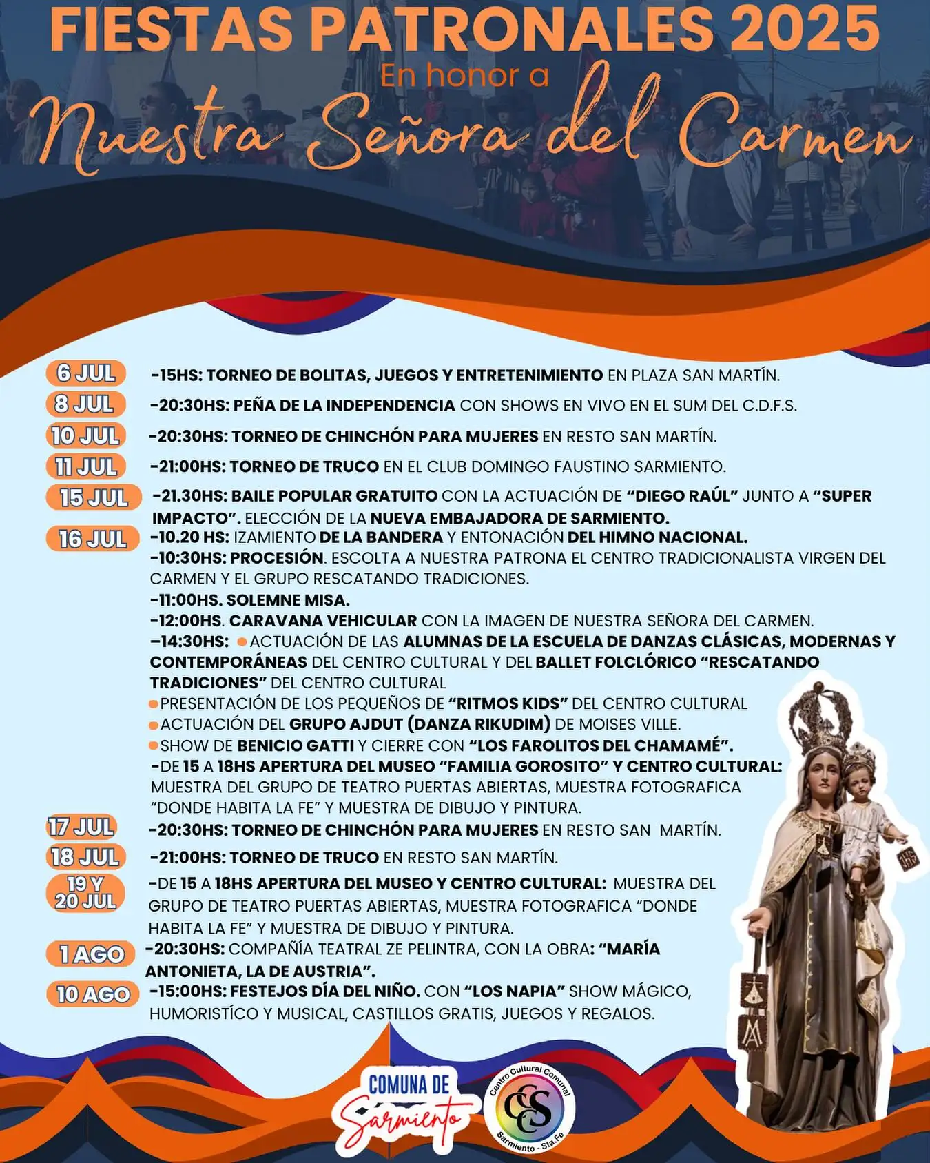 patronales sarmiento