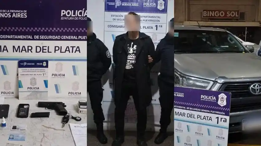 Entre sus pertenencias se encontraron una réplica de arma de fuego, tres teléfonos celulares y un sello de médico psiquiátrico.
