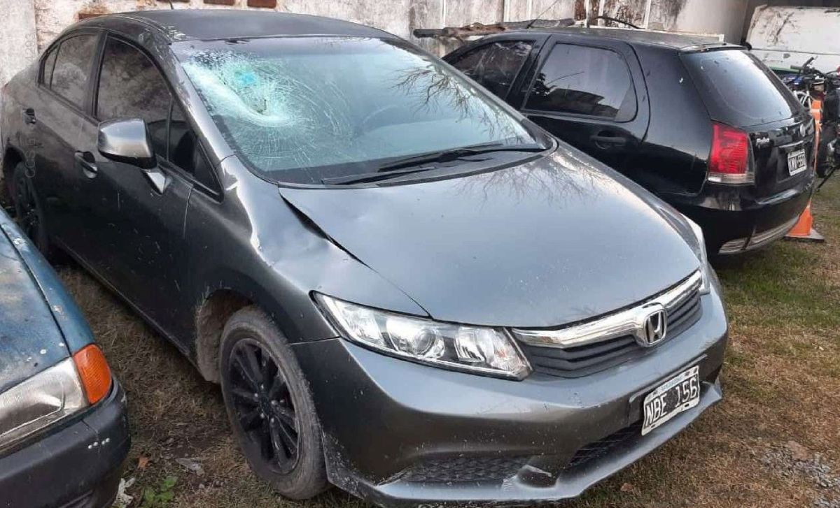 El vehículo coducido por Aprea
