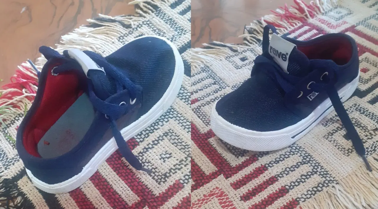 Encontraron esta zapatilla de bebé