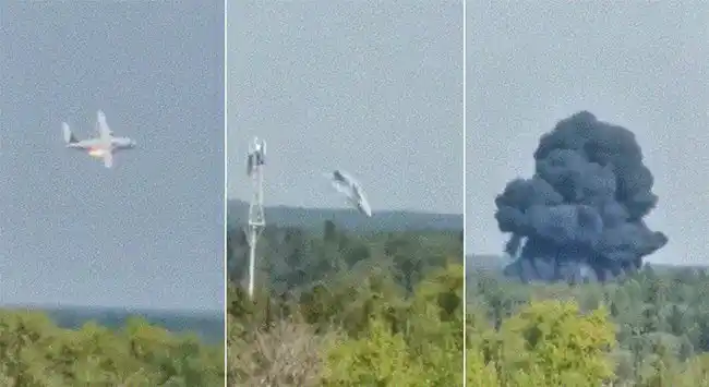 ¡APARATOSO! Se estrella avión militar cerca de Moscú y deja un saldo trágico (+Detalles)