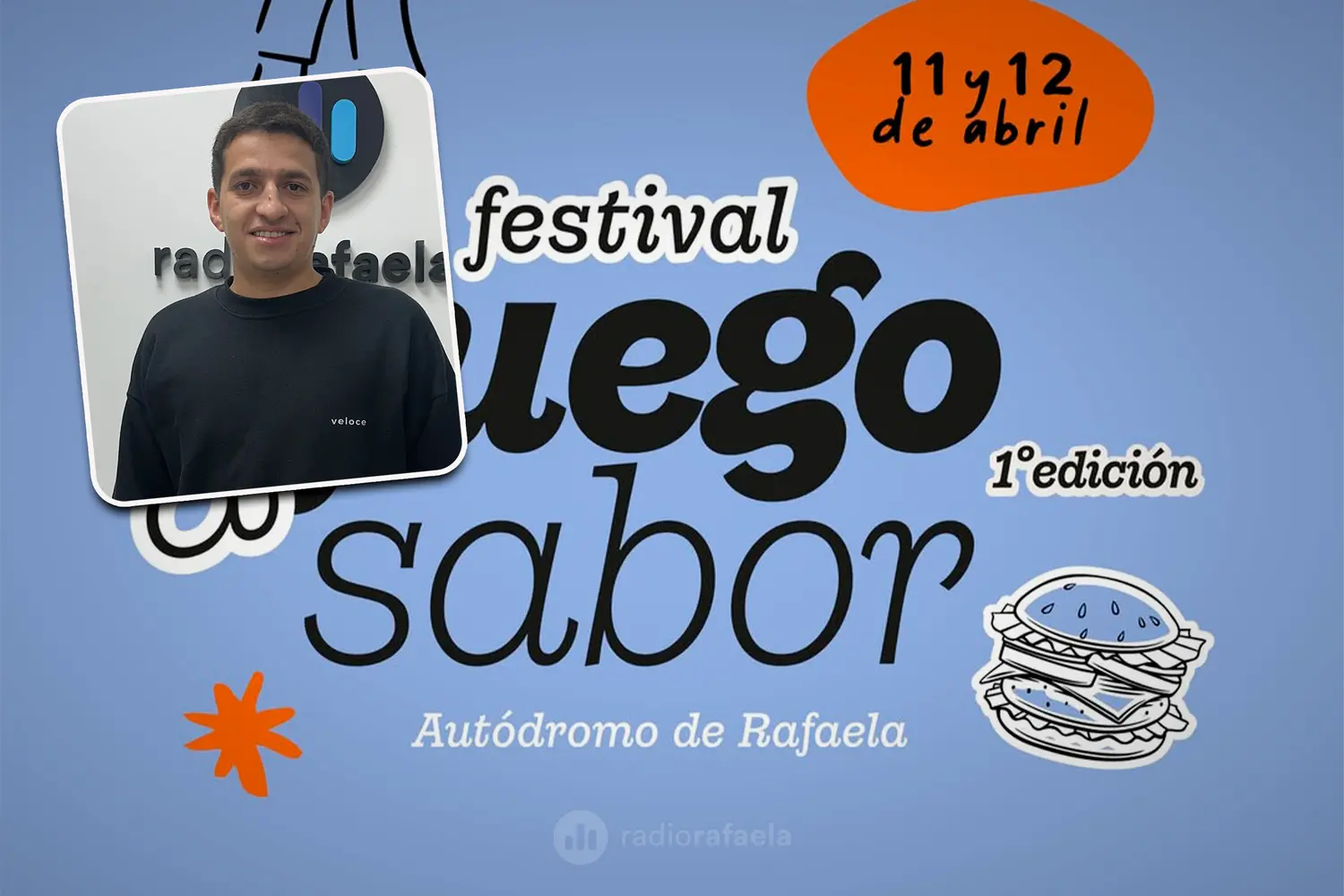 Ignacio Medici, organizador del evento. Veremos si se suma alguien de atletico | Todo en marcha para el primer Festival Gastronómico "Fuego y Sabor": buena comida y musica en vivo