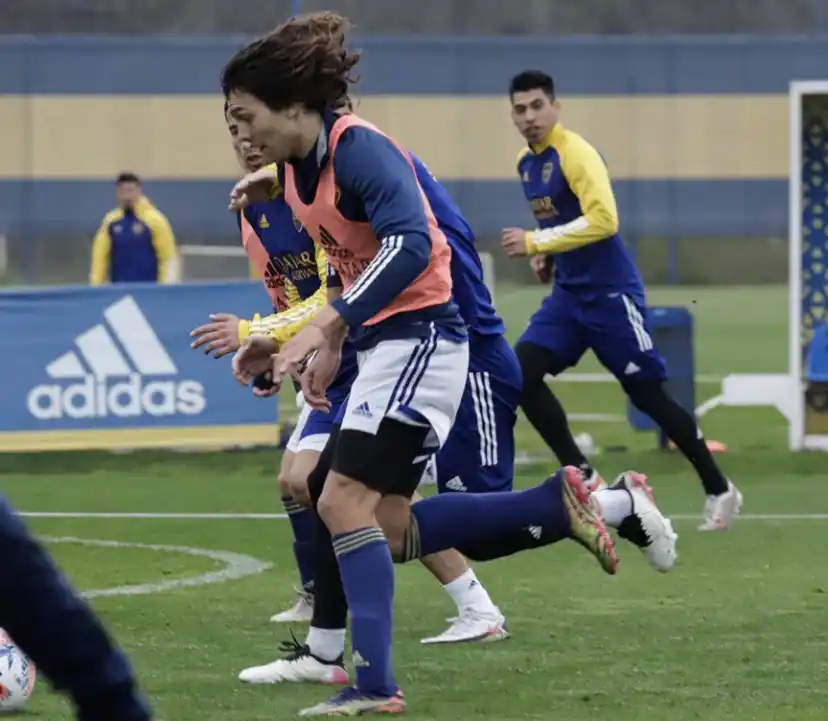 El tandilense Luciano Vallejo tuvo su primer entrenamiento con el plantel superior de Boca