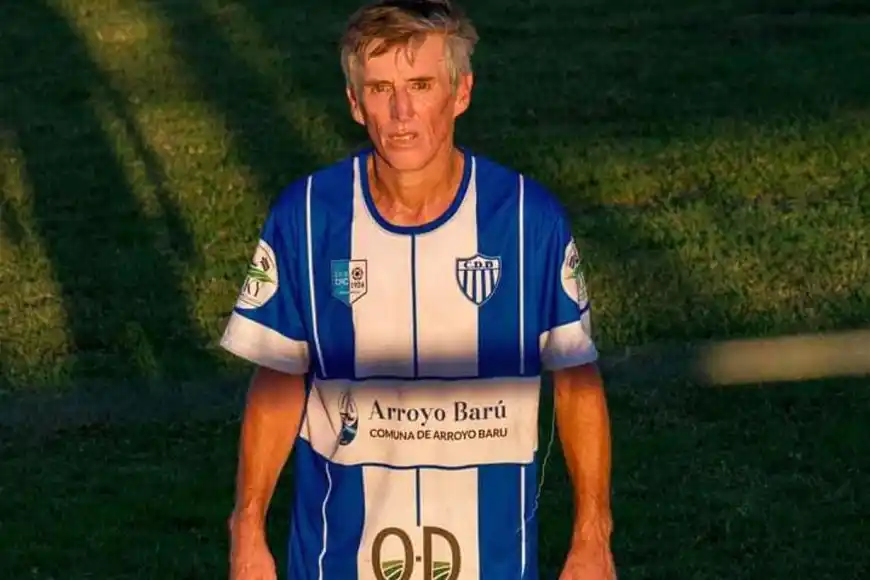 Un entrerriano volvió al fútbol a los 48 años para jugar en el equipo de su pueblo