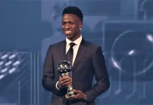 Vinícius Jr ganó el premio The Best.