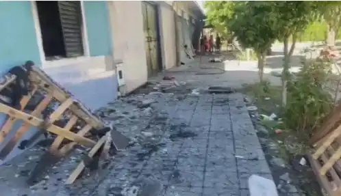 Así quedó la casa de la sospechosa.