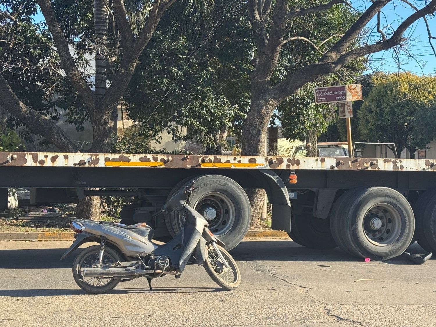 accidente simonino 11 de septiembre camión