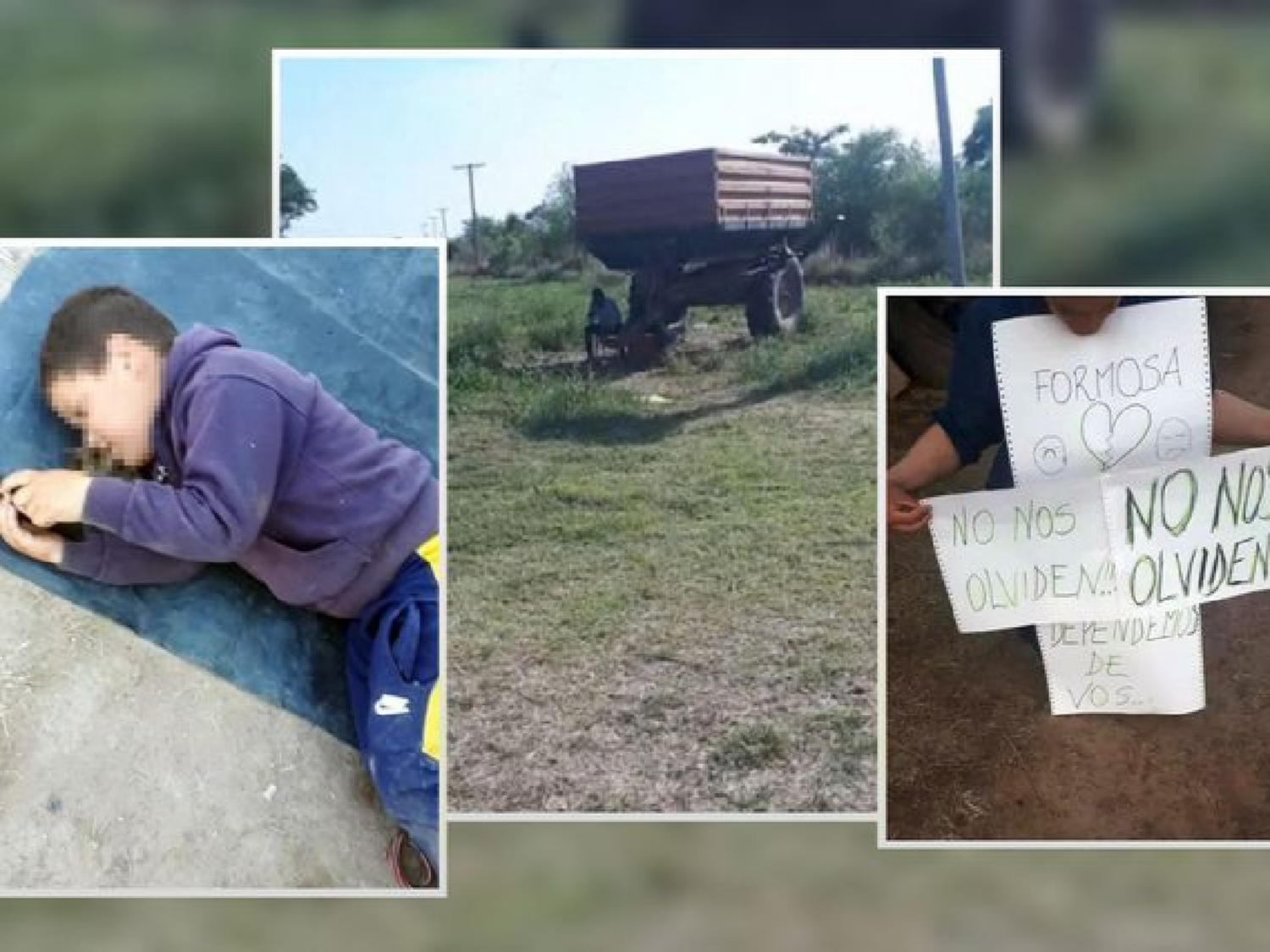 Una familia vive a la intemperie a la espera de ingresar a Formosa