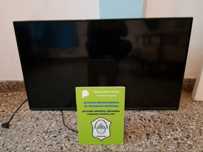 Recuperan televisor sustraído en una casa de Villa del Deportista