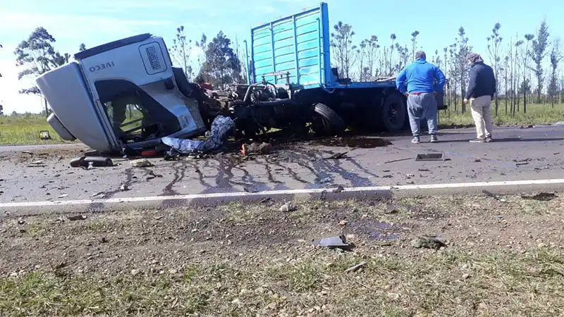 Confirman identidades de muertos en choque que involucró a camionero entrerriano