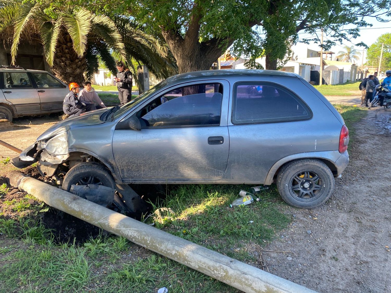 El auto sufrió daños de consideración.