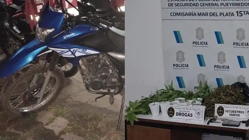 Asimismo, los oficiales encontraron un arma de fuego de fabricación casera tipo “tumbera”.