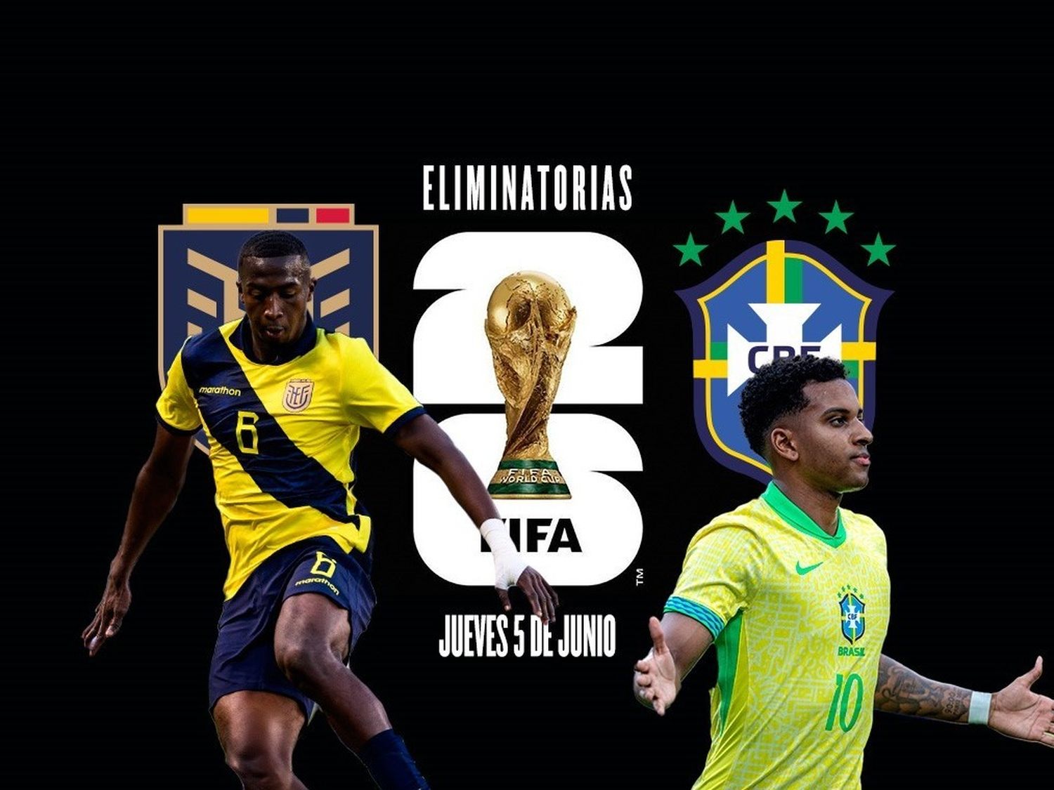 Ecuador y Brasil Eliminatorias Sudamericanas.