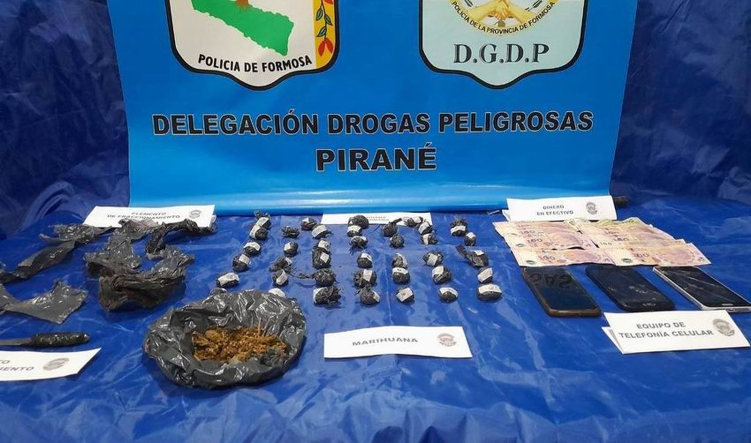 La Policía secuestró 41 envoltorios 
de droga y anuló un centro de venta