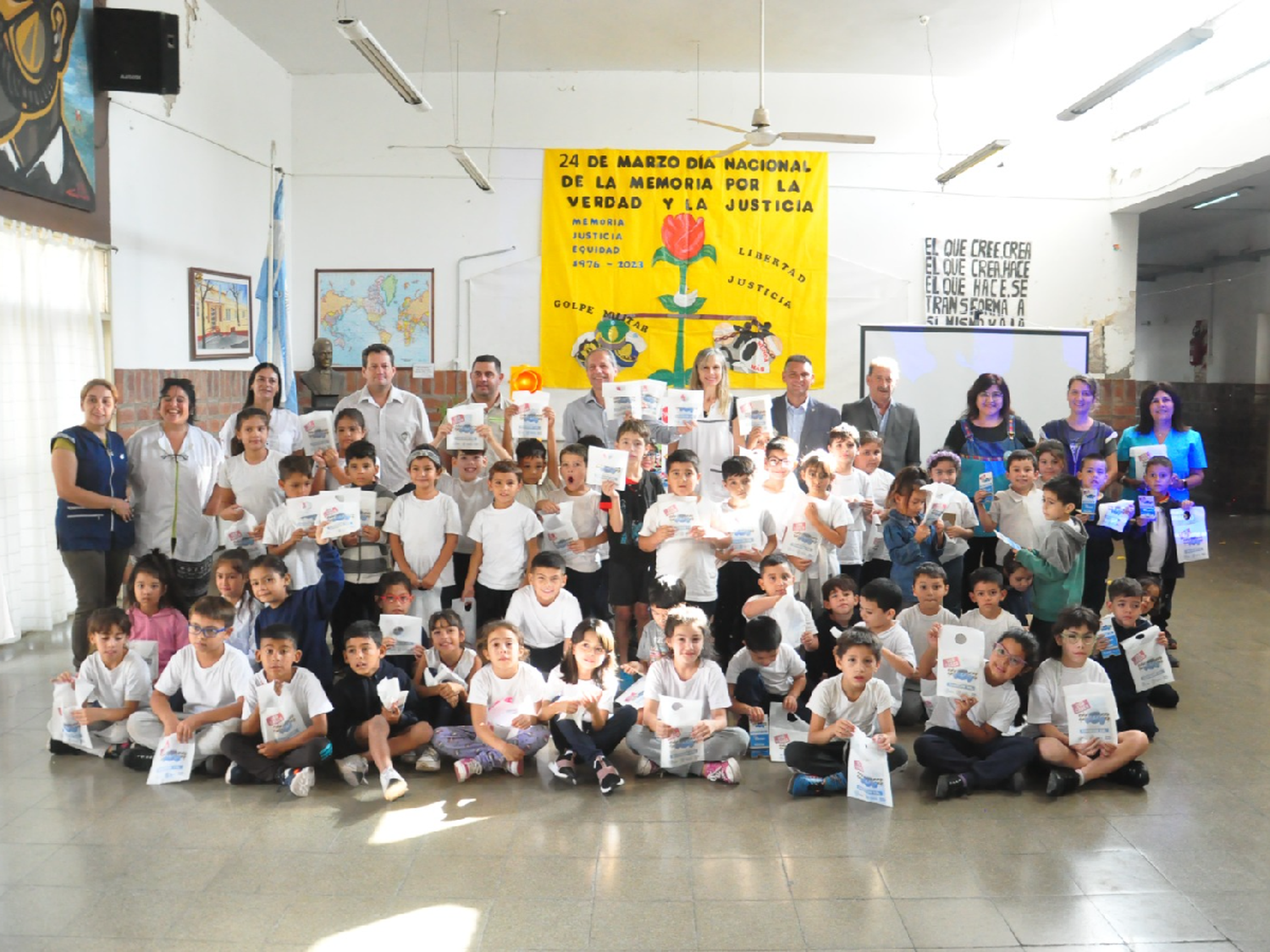 Charla de Seguridad Vial: Bernarte visitó la escuela Hipólito Yrigoyen