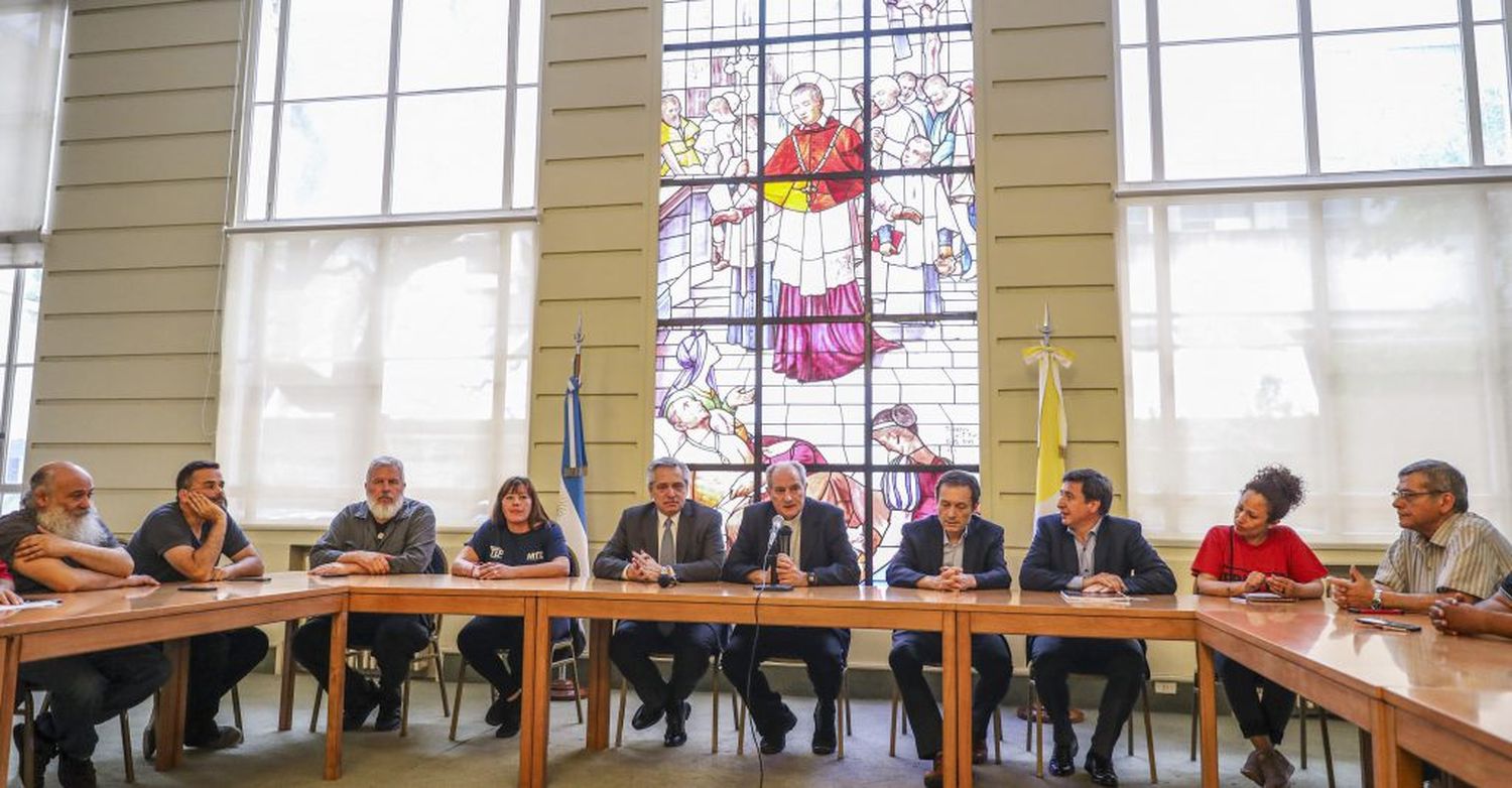 Alberto Fernández presentó en la Iglesia su plan contra el hambre