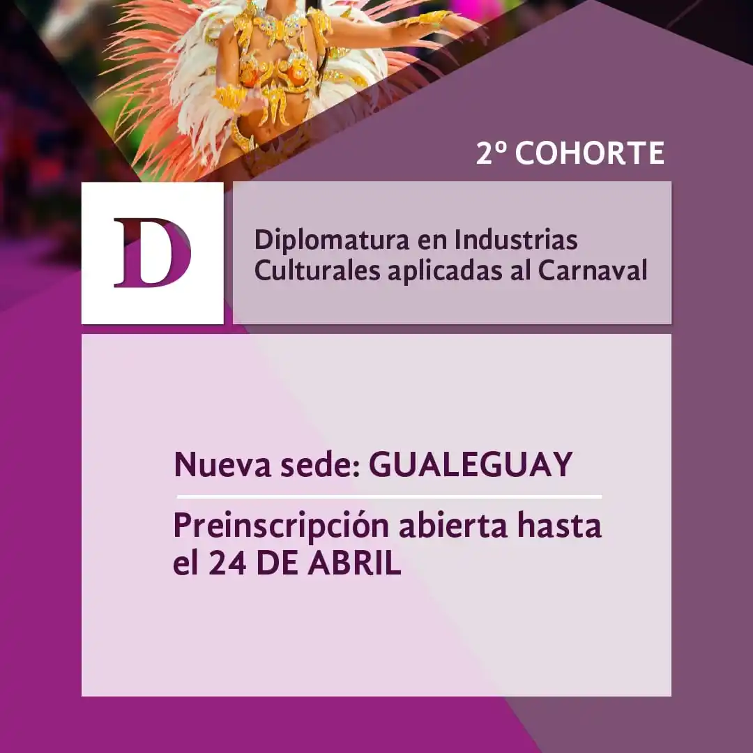 Abren la preinscripción a una diplomatura gratuita en industrias culturales del carnaval