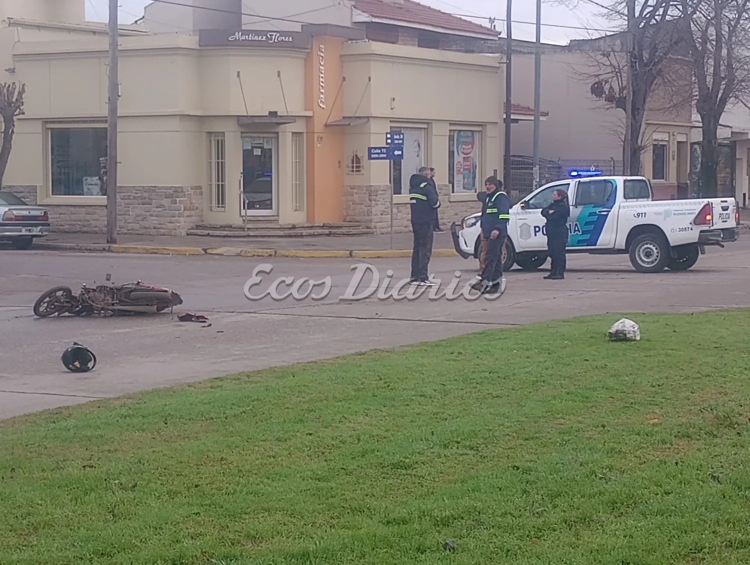 Accidente en 59 y 72