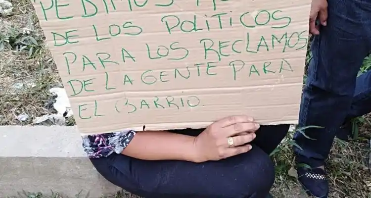Un reclamo en La Tosquera