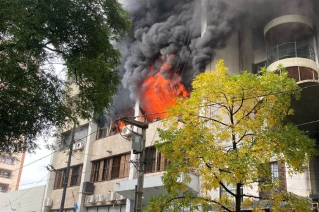 impactante incendio