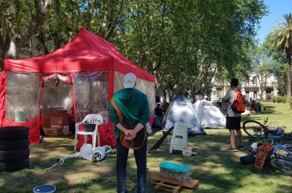 Se realizó un «Rosariazo Ambiental» por la Ley de Humedales