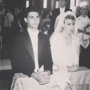 Pilín León el día de su boda con Teodoro Pérez. Foto Instagram